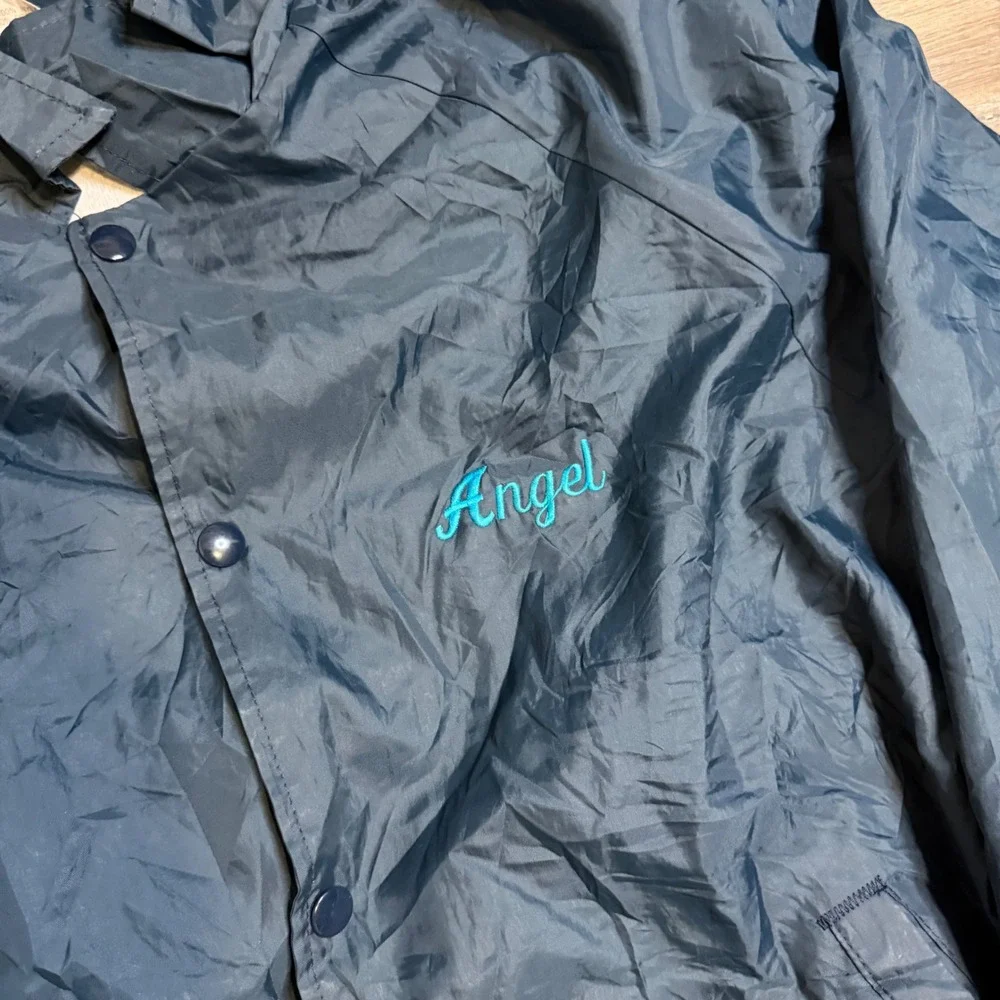 Vintage NYC Transit MTA Coaches Jacket Navy Blue Angel Auburn Sportswear Large